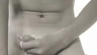 Young boy training pants unless shirt