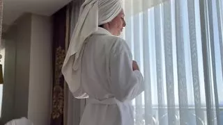 Stepmom fucked her stepson after a shower