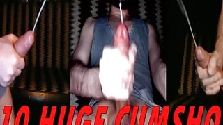 Cumshot compilation. HUGE MASSIVE INTENSE CUMSHOTS. Hot MOANS