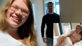 User meeting with chubby Lina. Impregnated by a stranger on her first hotel visit