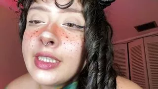 Demon turns into angel after a good fuck. Ass to mouth