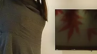 Japanese crossdresses masturbate