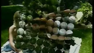 Brunette and blonde whores loves to use their favorite fuck toys outdoors