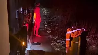 Strip naked 3 times in public and cum once