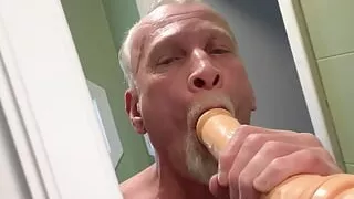 Dildo sucking