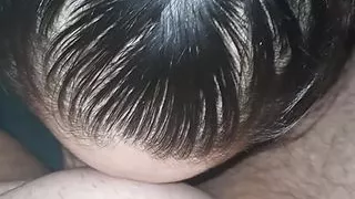 Step mom morning blowjob swallows step son cum