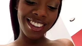 Her Tight Ebony Pussy Is Ready to Be Ruined by a Long White Cock