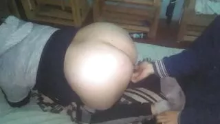 We were well wrapped up and I pulled down his pants to grab him.