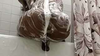 PrinceSleaze taking a ShowerBath with Soapy Suds