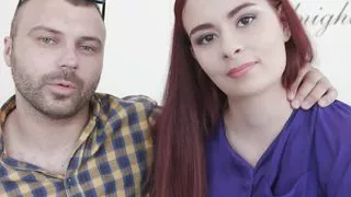 Redheaded Wife Scyley Jam Has Her Pussy Cum Filled While Cuckold Looks on