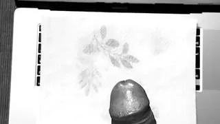 This time the hairy oldie jerks off quickly while looking at pictures.