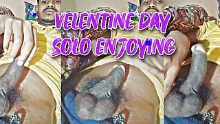 Horny boy masterbating in velentine