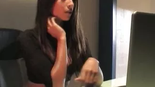 Stunning Babe in Stockings Gives a Blowjob and Is More Than Satisfied by a Guy