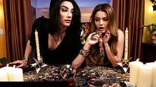 TRANSFIXED - ASMR Trans Fortune Teller Ariel Demure Hard Fucks Hot Tattooed Customer Vanessa Vega