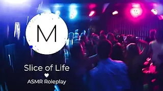 ASMR Roleplay Slice of Life, Nerdy Pizza Delivery Girl Crashes Your Party, F4M, Frat Boy