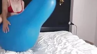 A Long Neck Balloon And A Beach Babe!!!