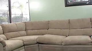 Despite knowing her old boss is married the brunette employee still seduces and rides him