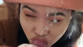 Facial Compilation! Lots of blowjob finishes