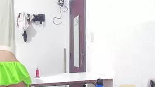 Anal and vaginal. An 18-year-old girl with a big ass likes a little in anal