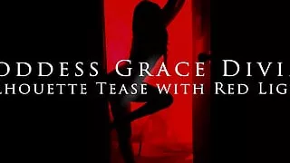 Silhouette Strip Tease with Red Light