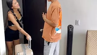 My little stepsister arrives from her summer camp and I greet her with the best fuck of her life.