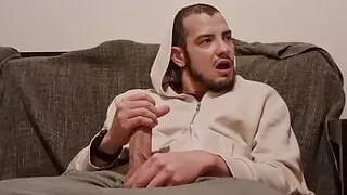 A good cumshot before go to bed - Fit Guy With Big Dick