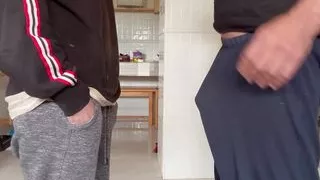 Fast Blowjob and Cum in Mouth on the Kitchen