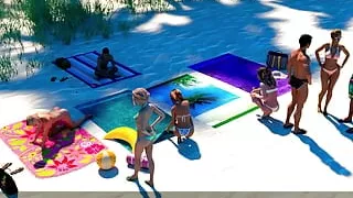 Day 16 - Free - Part 3 - Sophia Had a Moment with Dylan at the Beach.