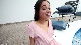 Blowjob Gangbang am Pool