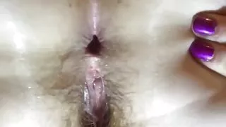 Dirty! Ass Fucking with Anal Beads Until Doing a Huge Piss on a Balloon Between My Knees.