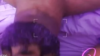 Stroking and sucking on Hard Fat Girl Cock