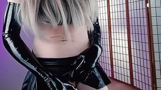 Minka Summers Huge Shemale Cock helicopter and dick slapping