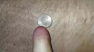 Cumshot in little cup