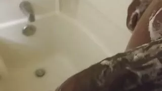 Chocolate BBC in the shower