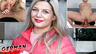 German Scout - Long Labia PAWG Teen Bella Scarus Pickup for Casting Fuck