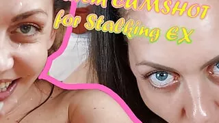 Hard Deepthroat & Extrem CUMSHOT for Stalking Ex-Girlfriend!