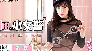 Huge Ass and Big Tits 18 yo Perfect Asian Teen Cosplay Police and Fucked Hard and she Swallows CUM