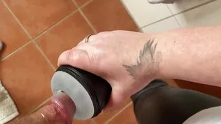 Handjob Im Bathroom Footfetish