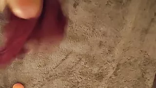 Big sperm ejaculation on a friend's thong panties