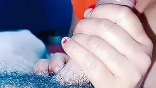 (Sensual blowjab)Horny Village beautiful girl SEEMA deep sucking cock (HD) fucking big boobs