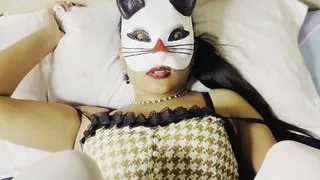 Video with Clear Hindi Audio Voice Indian Hot Cat Masked Girl