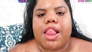 Grandpa Savors Eating out Black BBW Peaches Love Before Railing Her