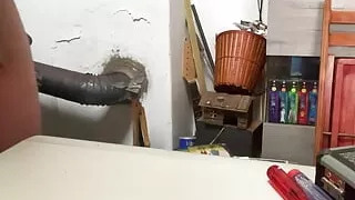 One of my anal dildos and my inflatable dildo