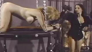Extreme vintage BDSM session with hot master