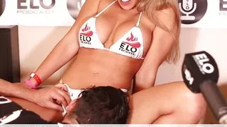 Elo Podcast Sucks The Briana Moon's Pussy