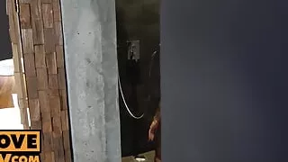 POV - Cum Sucking Stepsis Kriss Kiss Gobbles Your Dick in POV Shower Scene