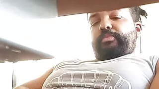 Dripping Creamy Cumshot Fountain from Bearded Brown Bear