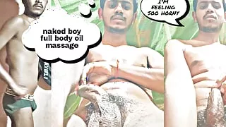 Aadhi raat ko nanga hokar oil massage kiya sexy oil massage