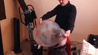 104) Two Balloons Tuf-Tex 24" & Qualatex 16" JO and Cum