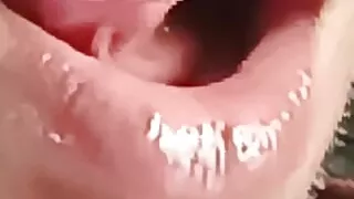 Red sexy girl mouth hole fucking feel